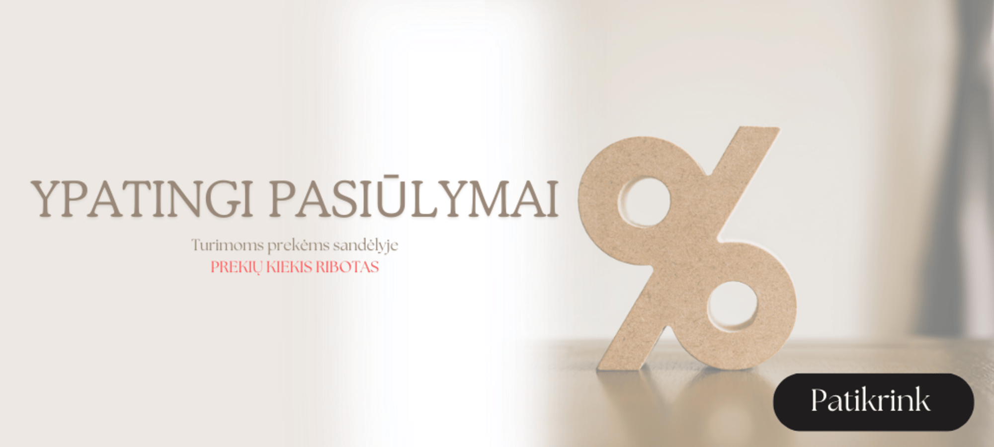 Baner akcijos, nuolaidos, išpardavimas