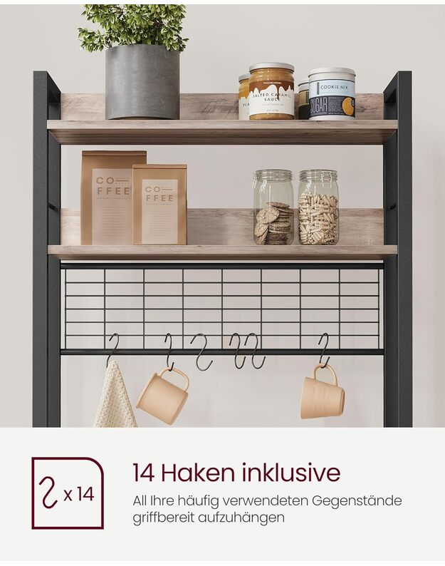 VASAGLE kitchen shelf 5