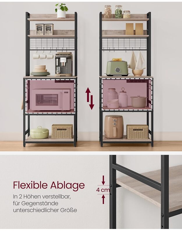 VASAGLE kitchen shelf 4