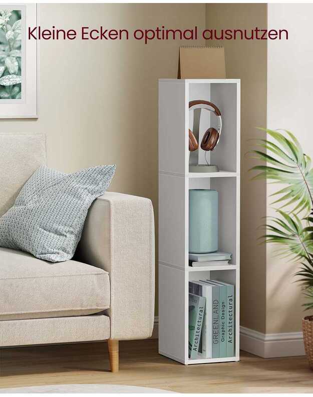 Knygų lentyna su 3 lygiais, 24x20x94,8 cm 1