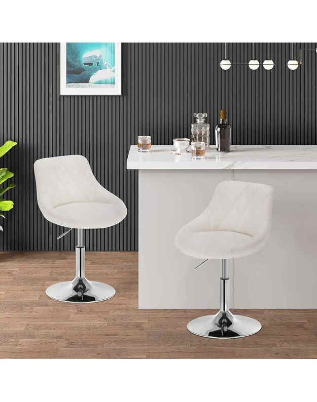 White eco leather chair