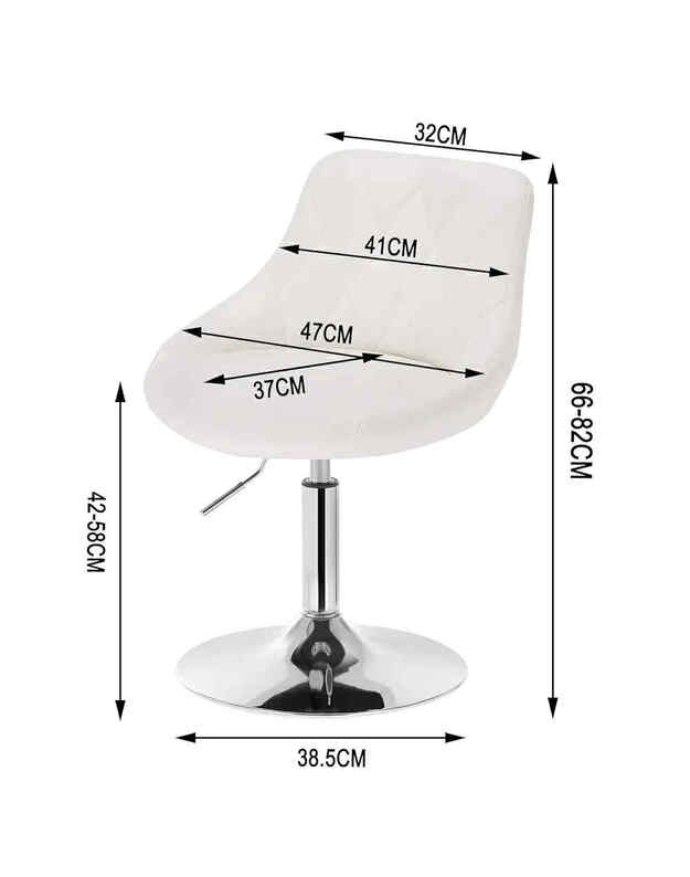 White eco leather chair 3