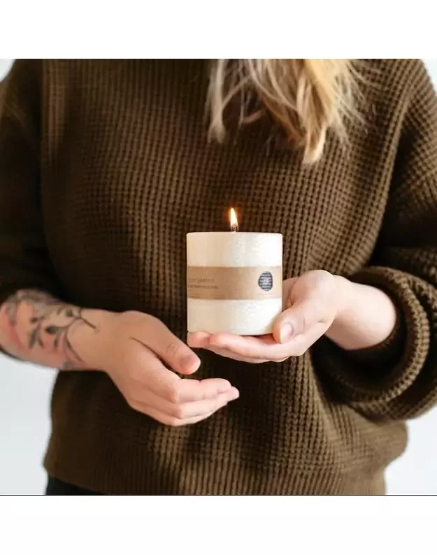 Ароматическая свеча из пальмового воска "Lucky YELLOW" 3