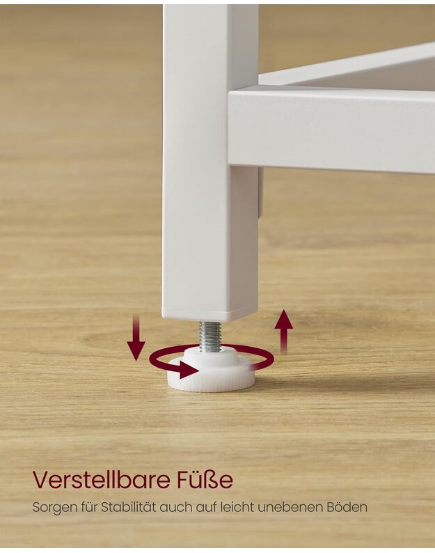 VASAGLE LWD041W44V1 Kompiuterio-biuro stalas 100 x 50 x 76 cm  5