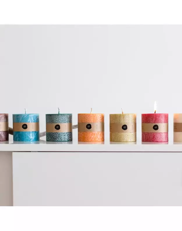 Ароматическая свеча из пальмового воска "Sėkmės RUDA" 1