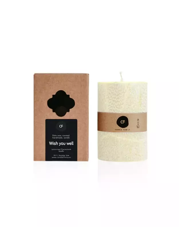 Ароматическая свеча из пальмового воска «Желаю вам успеха» 3