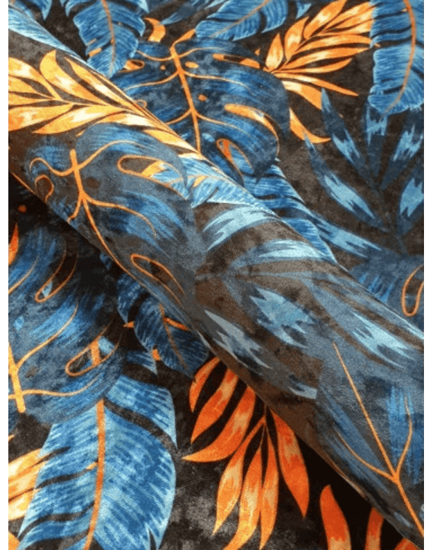 ТКАНЬ MONSTERA 03 CRUSH VELVET 1