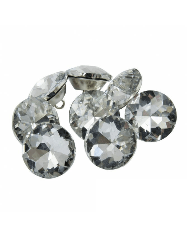 DEKORATYVINĖ SAGA SU KILPUTE "CRYSTAL" 25,0 mm 1 pakuotė 8vnt KK4508 2