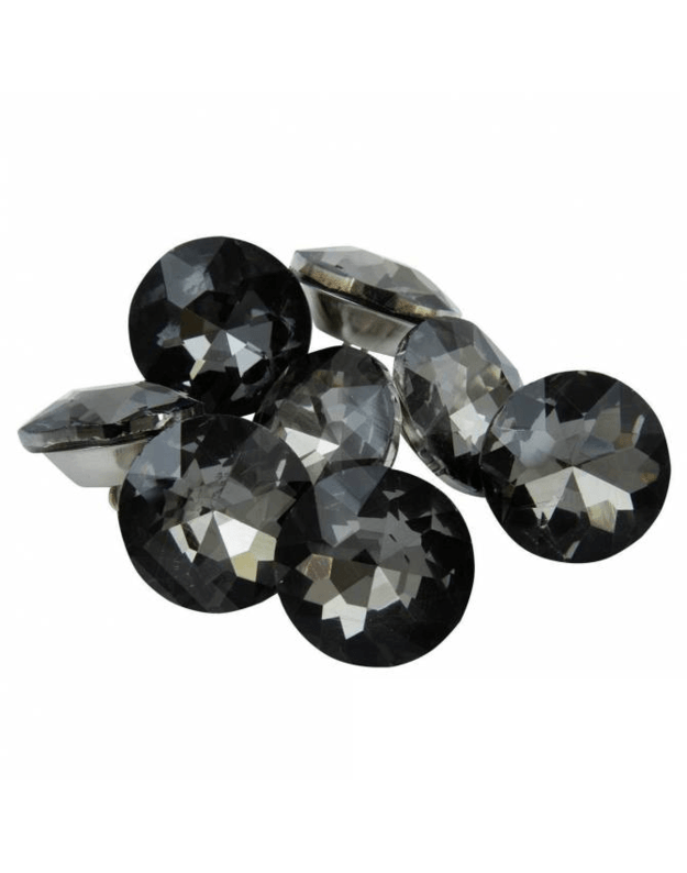 DEKORATYVINĖ SAGA SU KILPUTE "CRYSTAL" 25,0 mm 8vnt KK4502
