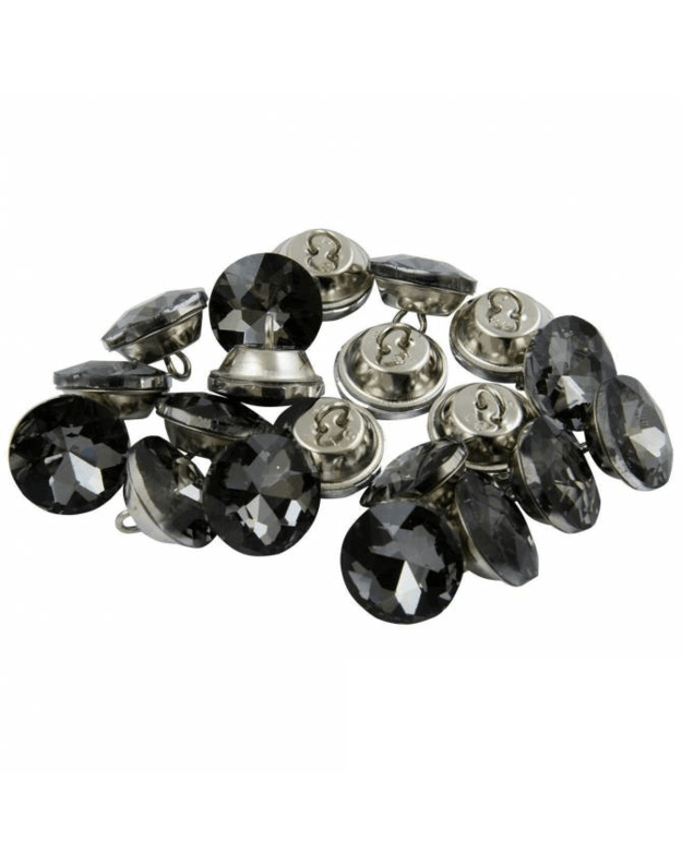 DEKORATYVINĖ SAGA SU KILPUTE "CRYSTAL"  18,0 mm 1 pakuotė 20 vnt KK4501