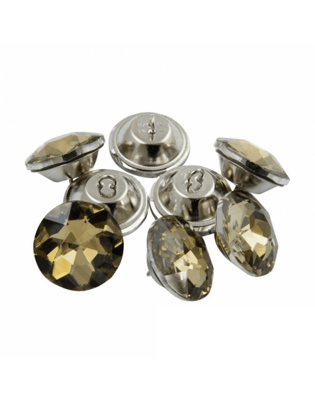 DEKORATYVINĖ SAGA SU KILPUTE "CRYSTAL" 25,0 mm 1 pakuotė 8vnt KK4504