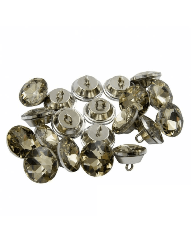 DEKORATYVINĖ SAGA SU KILPUTE "CRYSTAL" 18,0 mm 1 pakuotė 20 vnt KK4503