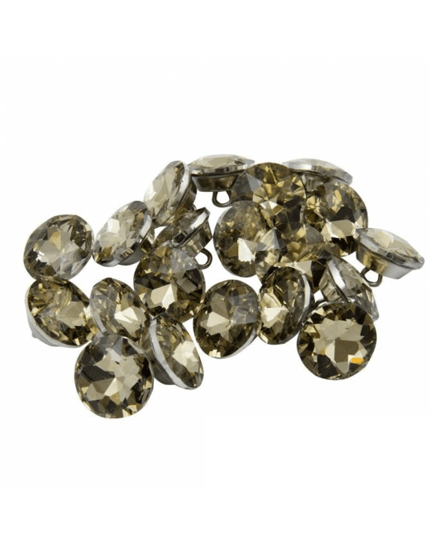 DEKORATYVINĖ SAGA SU KILPUTE "CRYSTAL" 18,0 mm 1 pakuotė 20 vnt KK4503