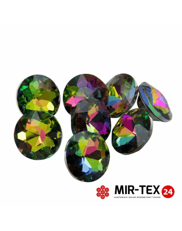 DEKORATYVINĖ SAGA SU KILPUTE "CRYSTAL" 25,0 mm 1 pakuotė 8vnt KK4506